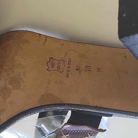 Via Spiga women's sandals shoes brown leather size 10M - Picture 7 of 13